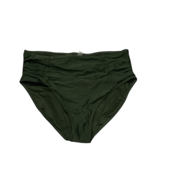 Halter High Waist Two-Piece‎ Swimsuit Tie Knot Green NWOT - Picture 4 of 10